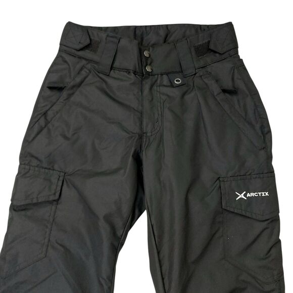 Arctix Ski Snow Cargo Pants Womens Small Black Ankle Zip Insulated Snowboarding - Picture 2 of 12